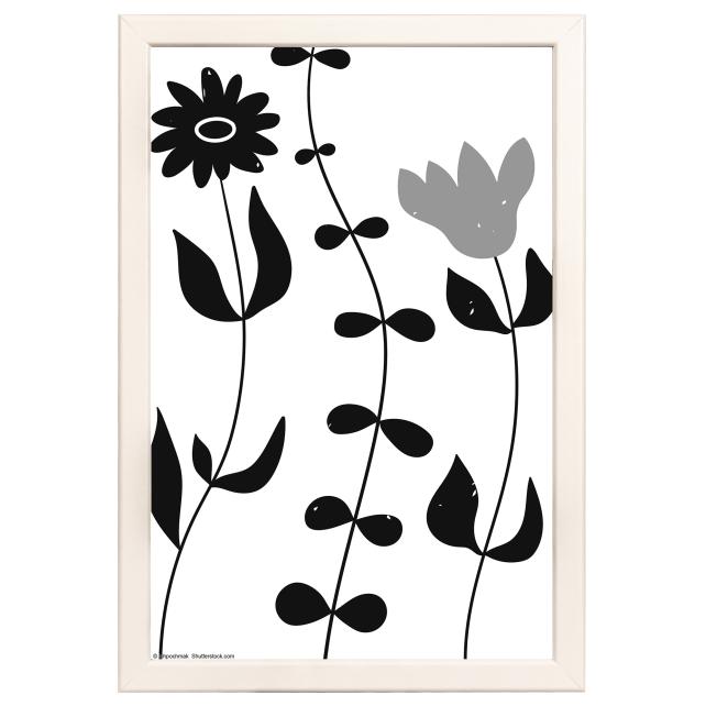 Ramă Liv Alb 20x30 cm - Paspartuuri Alb 15x22 cm