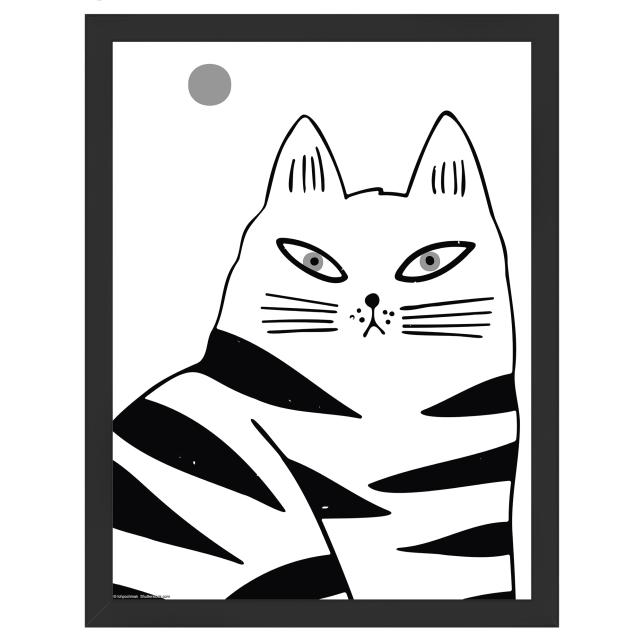 Ramă Liv Negru 30x40 cm - Paspartuuri Alb 21x30 cm