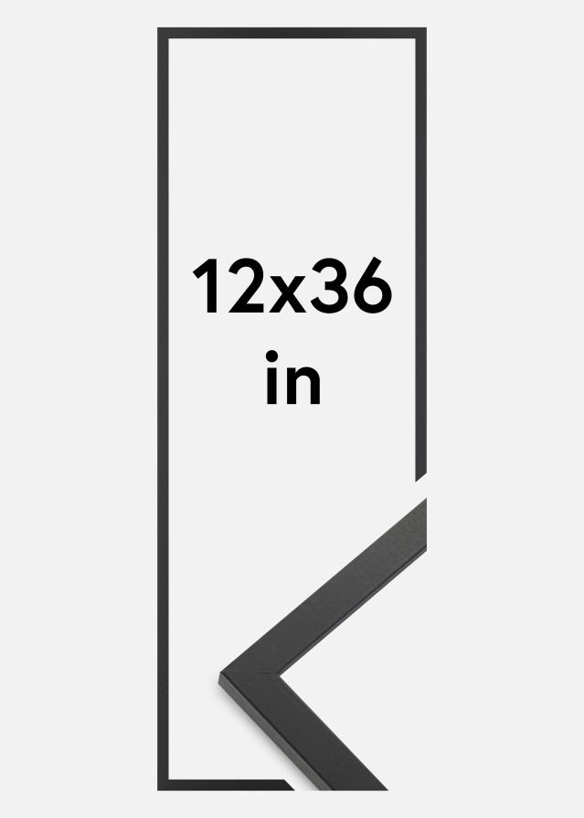 Ramă Trendy Sticlă acrilică Negru 12x36 inches (30,48x91,44 cm)