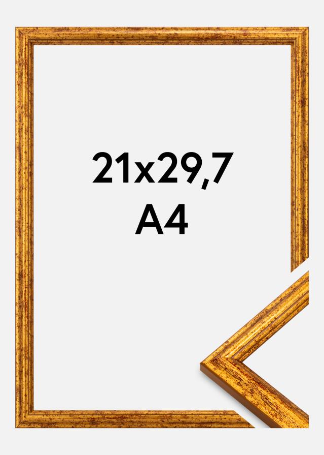 Ramă Claudia Sticlă acrilică Aur 21x29,7 cm (A4)