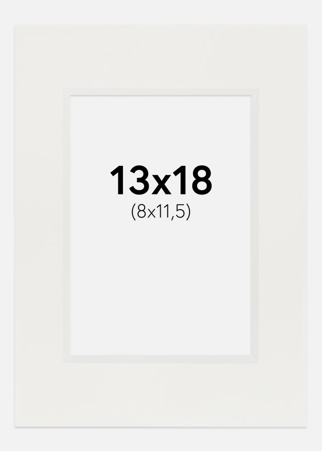 Paspartu Alb 3 mm Margine albă 13x18 cm (8x11,5)