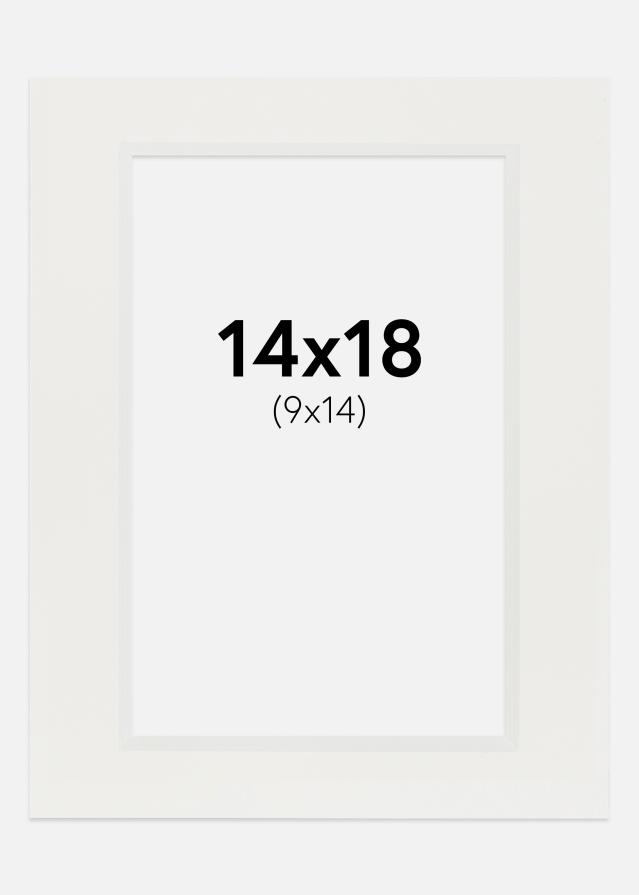 Paspartu Alb 3 mm Margine albă 14x18 cm (9x14)