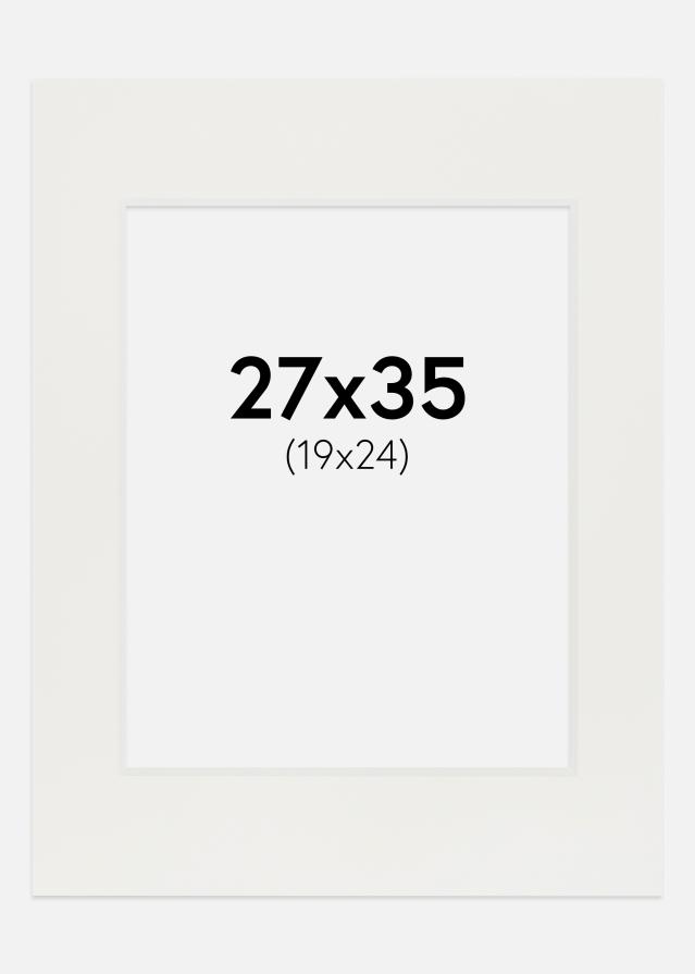 Paspartu Alb 3 mm Margine albă 27x35 cm (19x24)