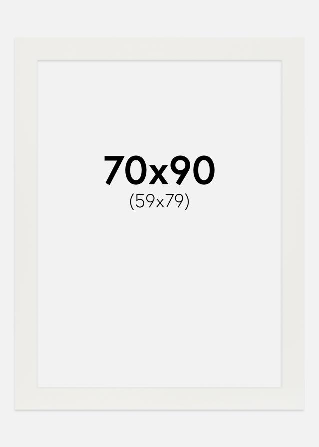 Paspartu Alb 3 mm Margine albă 70x90 cm (59x79)