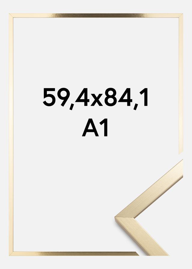 Ramă Trendy Sticlă acrilică Auriu 59,4x84,1 cm (A1)