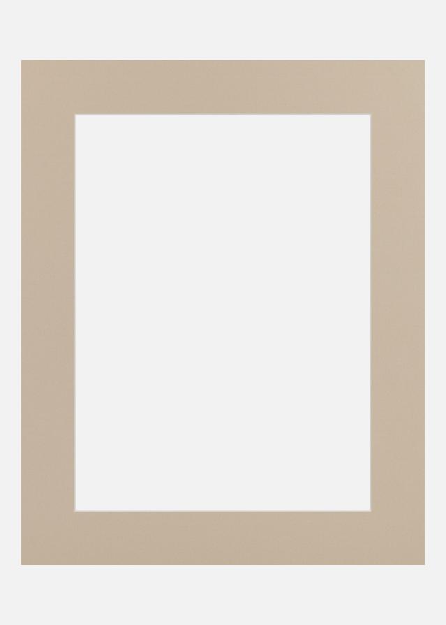 Passepartout Fossil (Miez Alb) 40x40 cm (29x29)