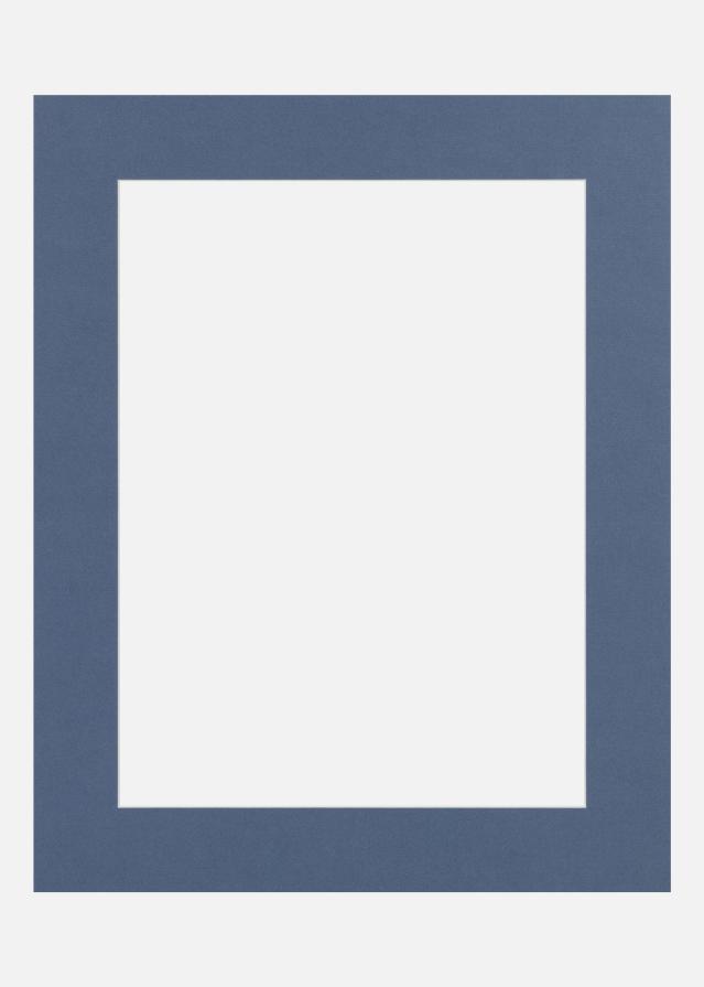 Passepartout Blue Iris (Miez Alb) 30x40 cm (19x29)