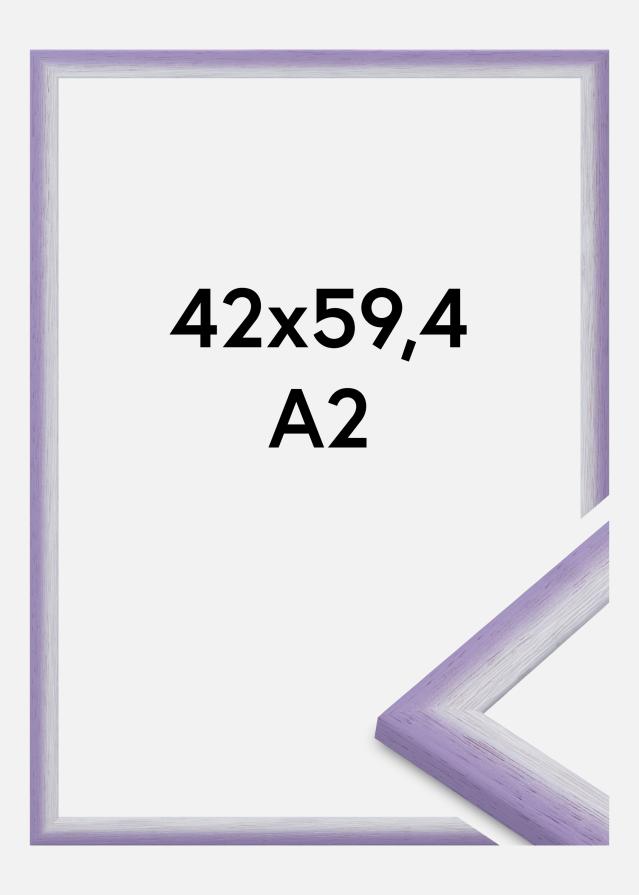 Ramă Cornwall Sticlă acrilică Lila deschis 42x59,4 cm (A2)