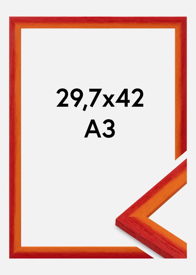 Ramă Cornwall Sticlă acrilică Roșu 29,7x42 cm (A3)