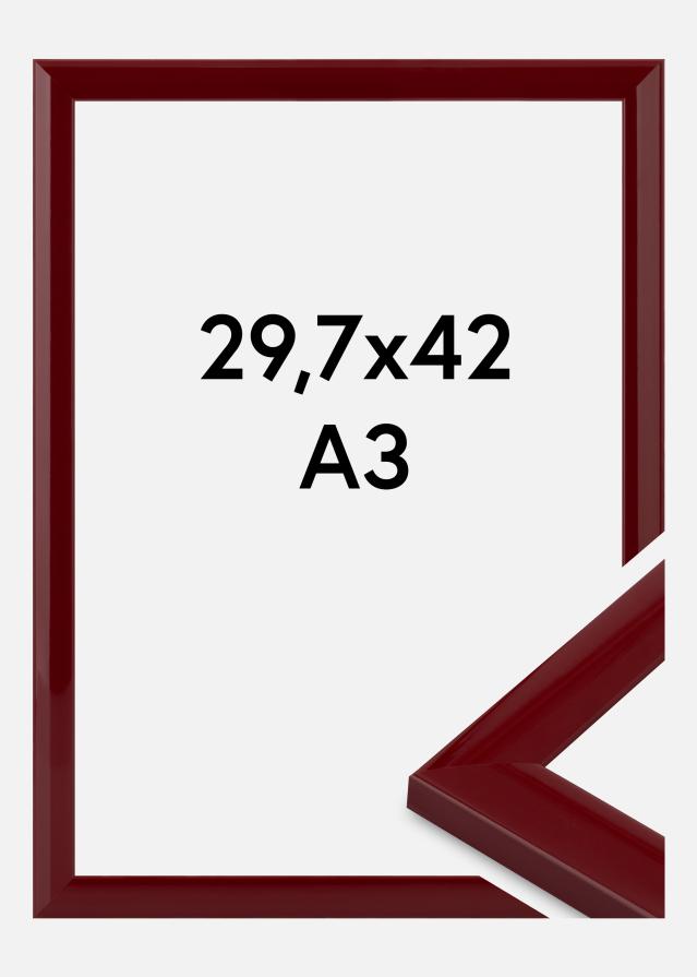 Ramă Dorset Sticlă acrilică roșu închis 29,7x42 cm (A3)