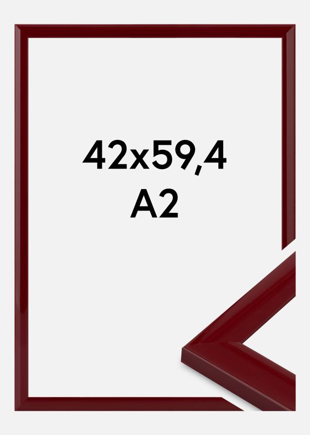 Ramă Dorset Sticlă acrilică roșu închis 42x59,4 cm (A2)