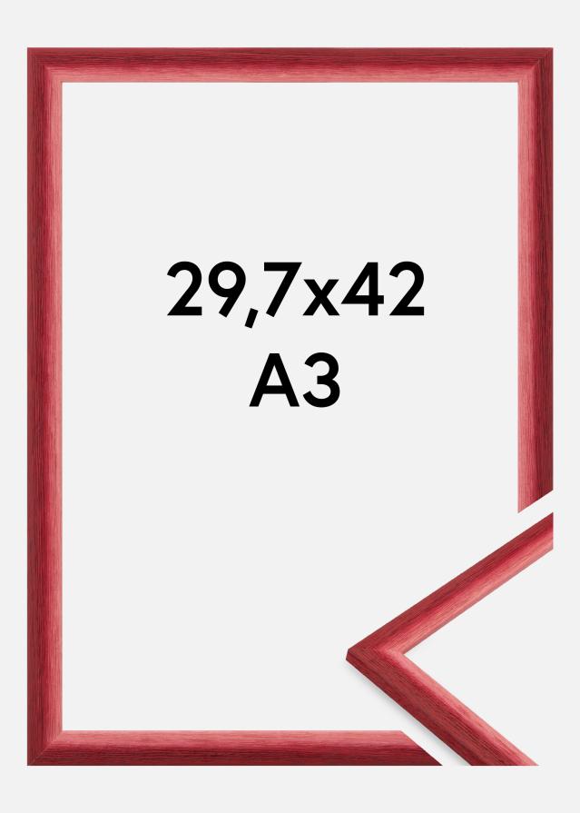 Ramă Cornwall Sticlă acrilică roșu închis 29,7x42 cm (A3)
