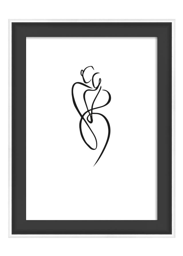Ramă Silhouette Negru 10x15 cm