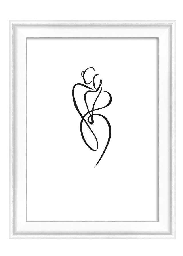 Ramă Silhouette Alb 10x15 cm