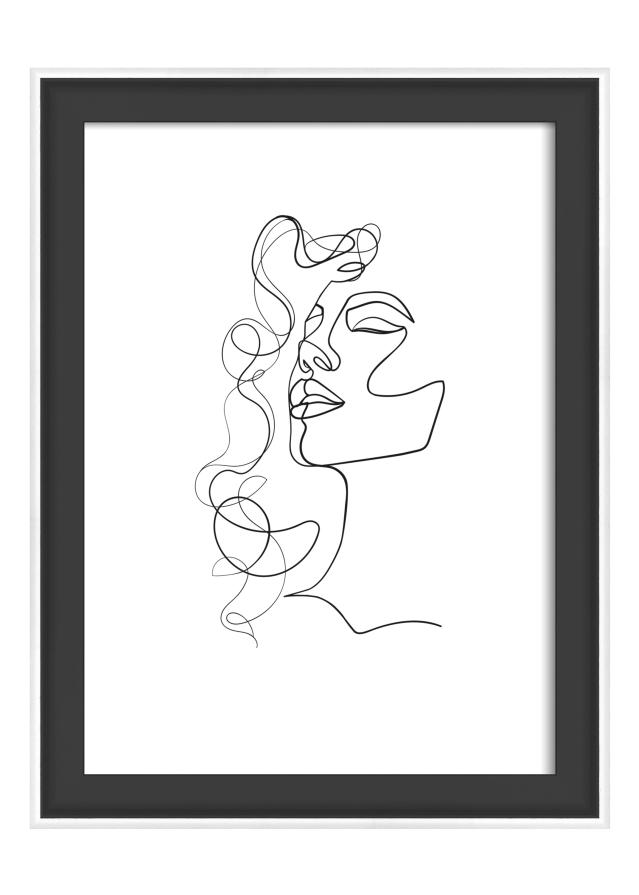 Ramă Silhouette Negru 13x18 cm