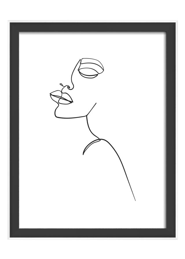 Ramă Silhouette Negru 15x20 cm