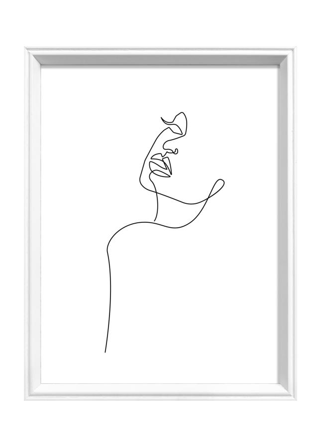 Ramă Silhouette Alb 18x24 cm