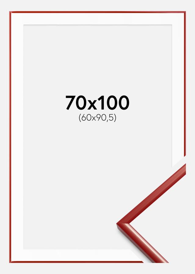 Ramă New Lifestyle ROŞU 70x100 cm - Paspartuuri Alb 61x91,5 cm
