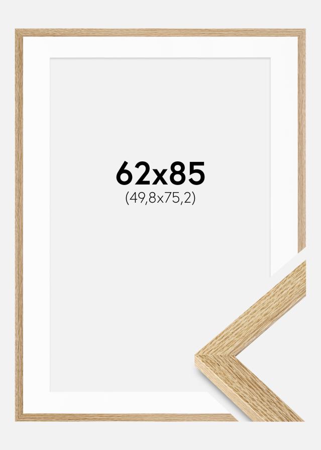 Ramă Selection Stejar 62x85 cm - Paspartuuri Alb 20x30 inches
