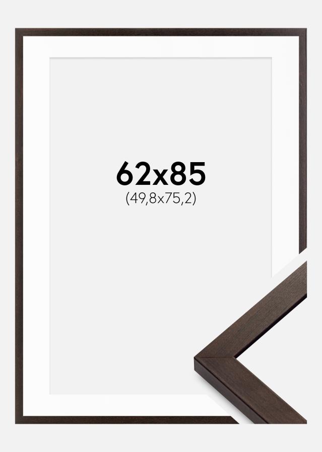 Ramă Selection Nuc 62x85 cm - Paspartuuri Alb 20x30 inches
