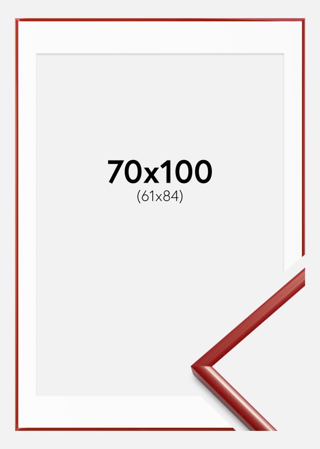 Ramă New Lifestyle ROŞU 70x100 cm - Paspartuuri Alb 62x85 cm