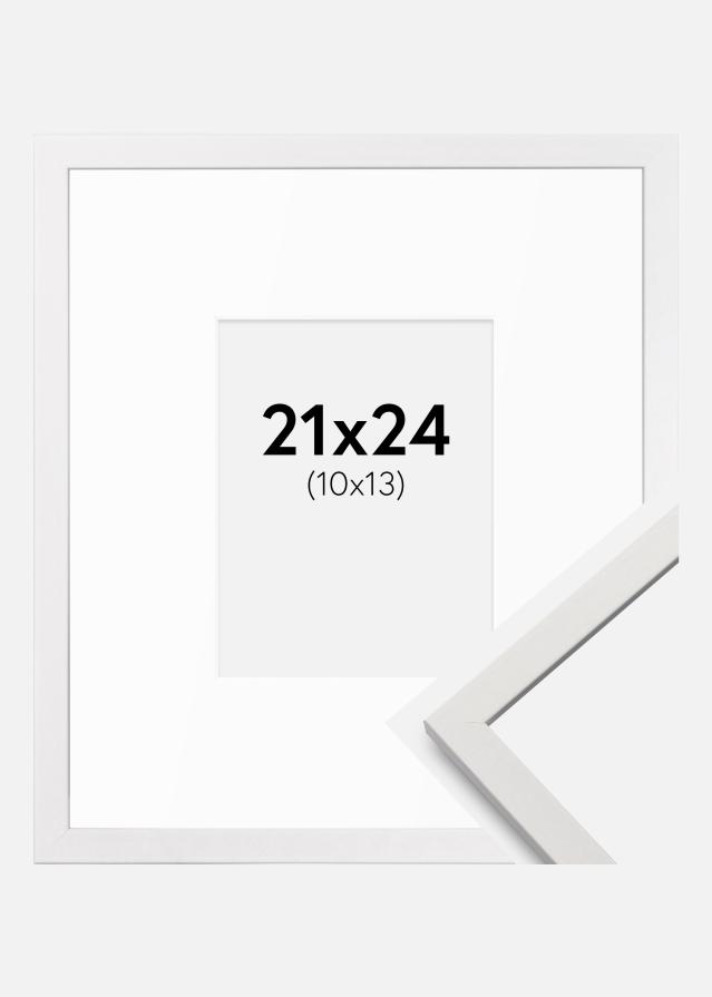Ramă Edsbyn Alb 21x24 cm - Paspartuuri Alb 11x14 cm