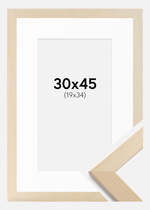 Ramă Trendline Natură 30x45 cm - Paspartuuri Alb 20x35 cm