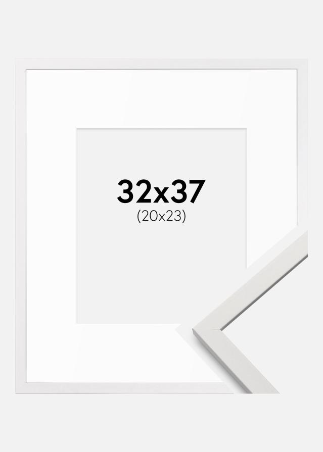 Ramă Edsbyn Alb 32x37 cm - Paspartuuri Alb 21x24 cm