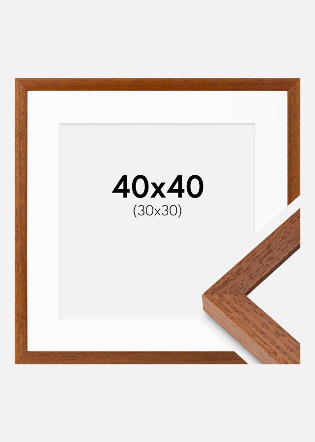 Ramă Hermes Carte 40x40 cm - Paspartuuri Alb 31x31 cm