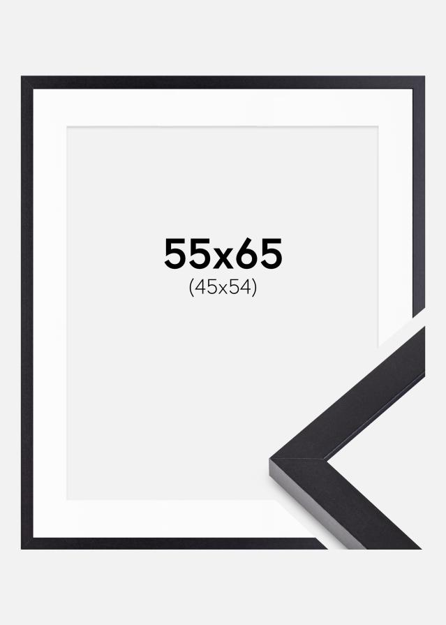 Selecție Cadre Negru 55x65 cm - Paspartuuri Alb 46x55 cm