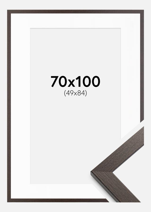 Ramă Stilren Wenge 70x100 cm - Paspartuuri Alb 50x85 cm