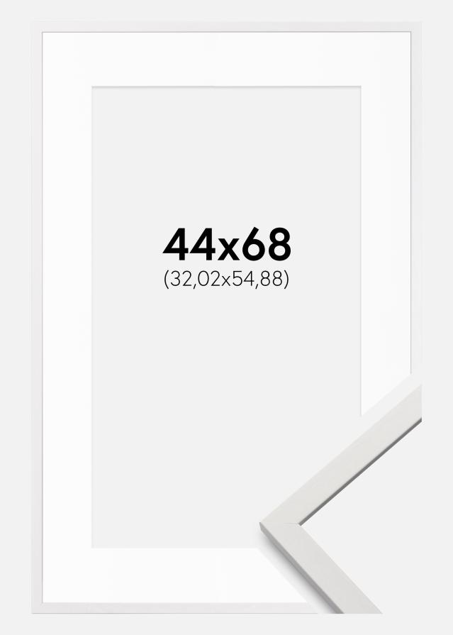Ramă Edsbyn Alb 44x68 cm - Paspartuuri Alb 13x22 inch