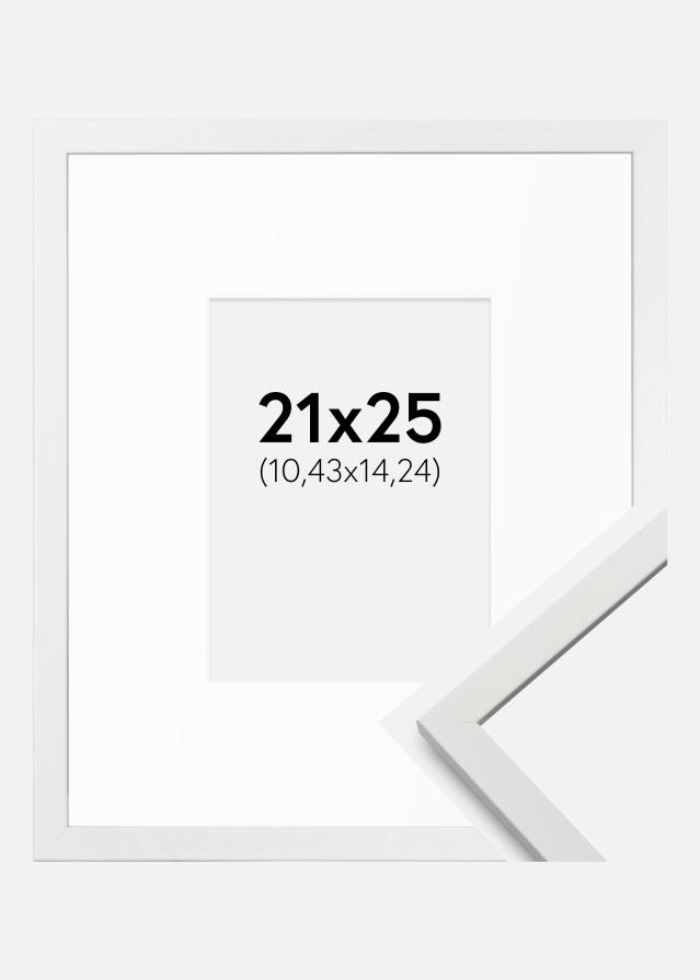 Ramă Edsbyn Alb 21x25 cm - Paspartuuri Alb 4,5x6 inches