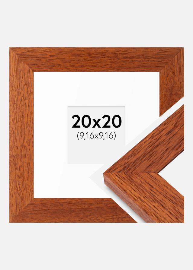 Ramă Juno Cireașă 20x20 cm - Paspartuuri Alb 4x4 inches