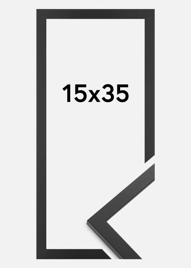 Ramă Trendy Sticlă acrilică Negru 15x35 cm