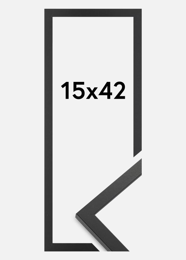 Ramă Trendy Sticlă acrilică Negru 15x42 cm