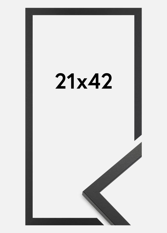 Ramă Trendy Sticlă acrilică Negru 21x42 cm