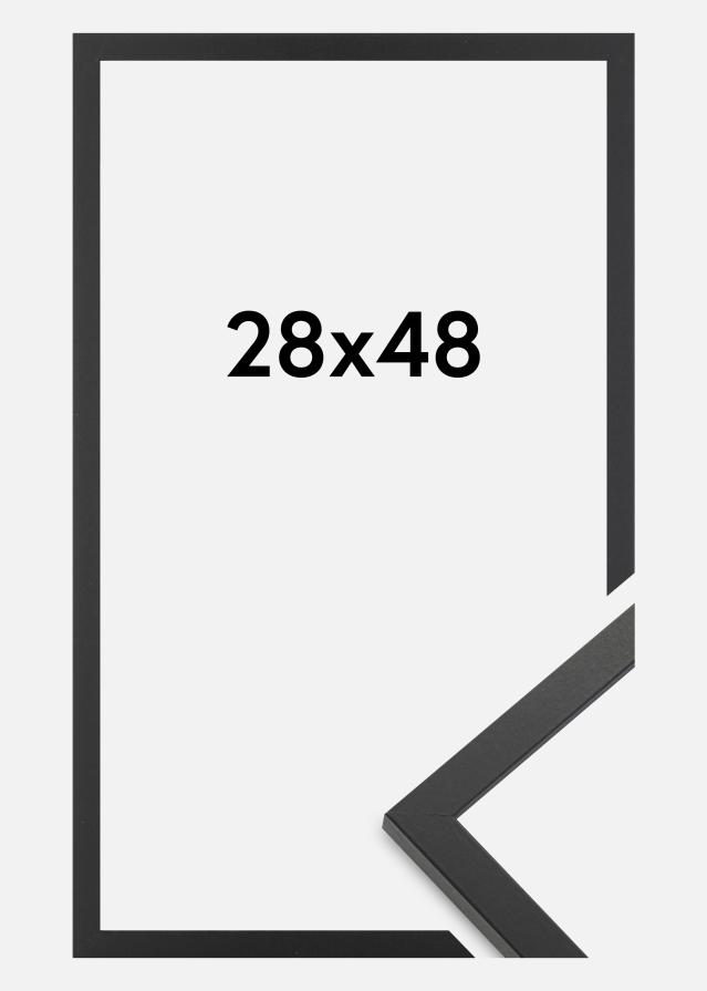 Ramă Trendy Sticlă acrilică Negru 28x48 cm