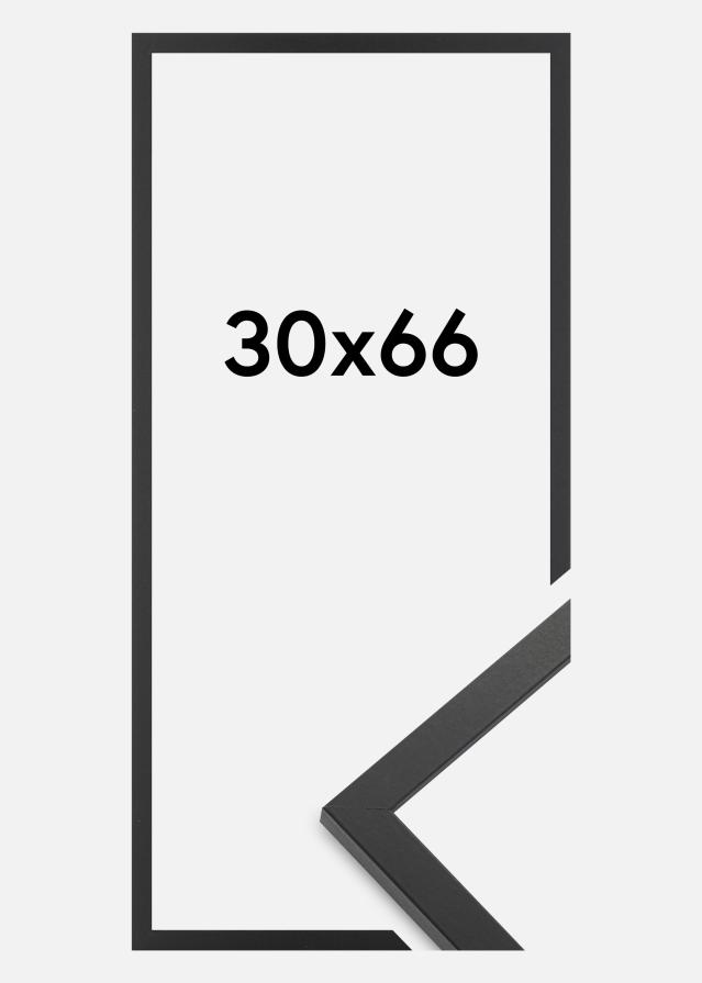 Ramă Trendy Sticlă acrilică Negru 30x66 cm
