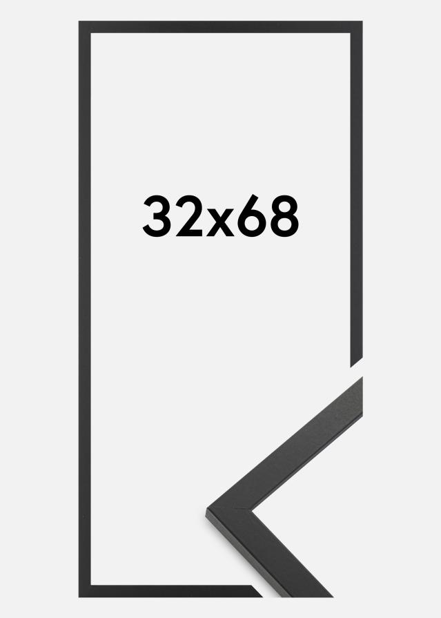 Ramă Trendy Sticlă acrilică Negru 32x68 cm