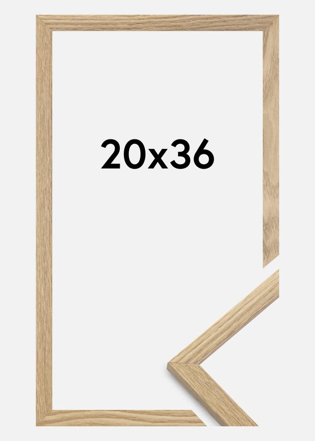 Ramă Trendy Sticlă acrilică Stejar 20x36 cm