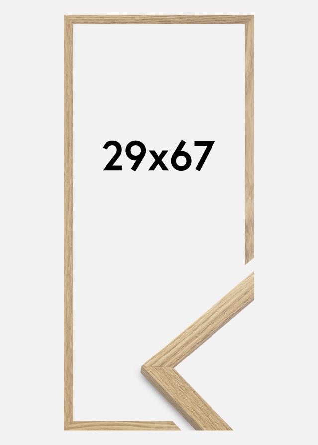 Ramă Trendy Sticlă acrilică Stejar 29x67 cm