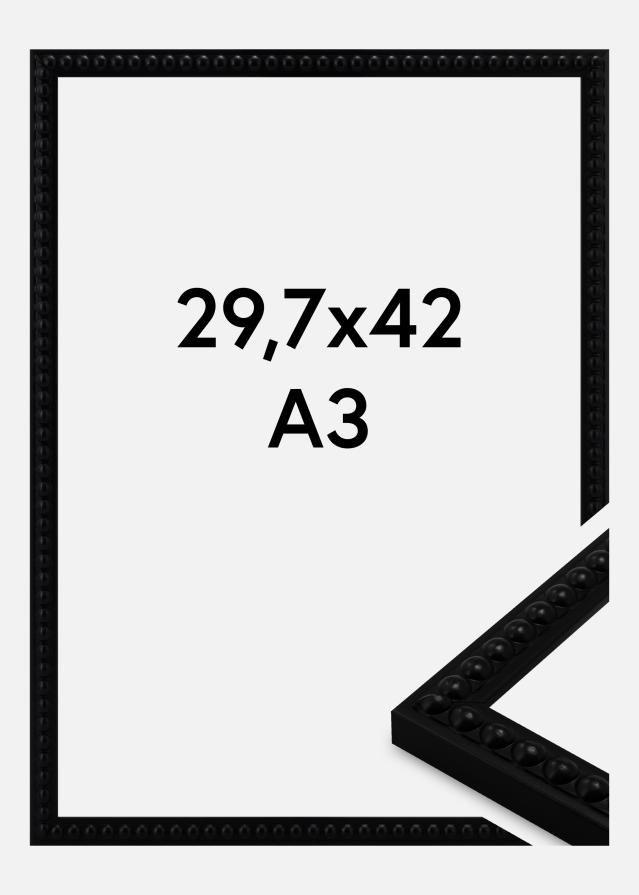 Ramă Perla Sticlă acrilică Negru 29,7x42 cm (A3)