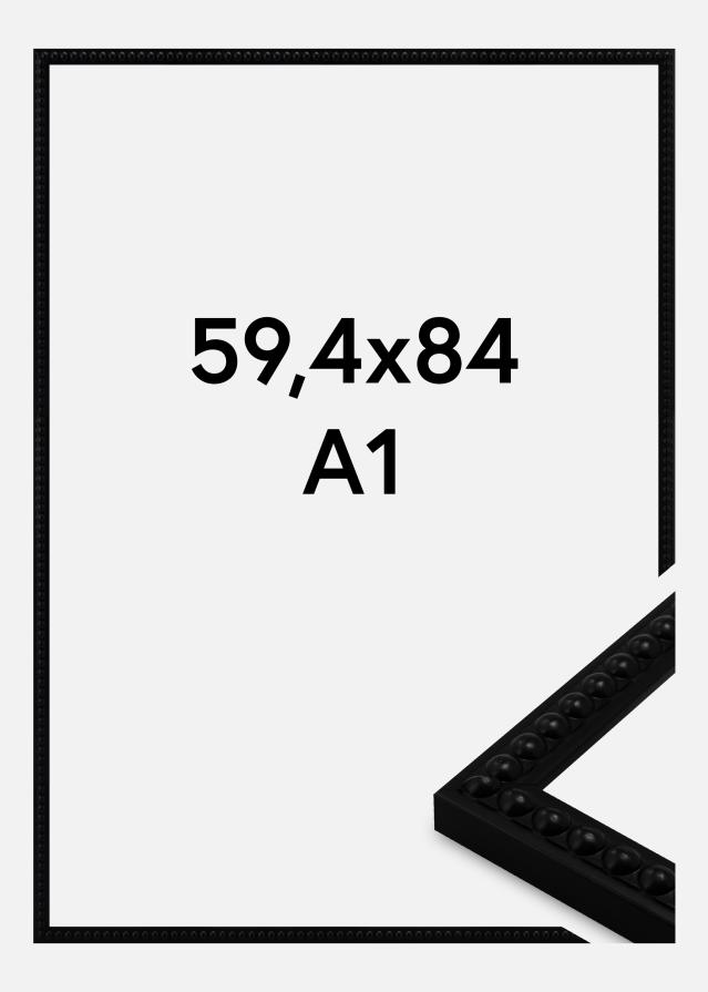 Ramă Perla Sticlă acrilică Negru 59,4x84 cm (A1)