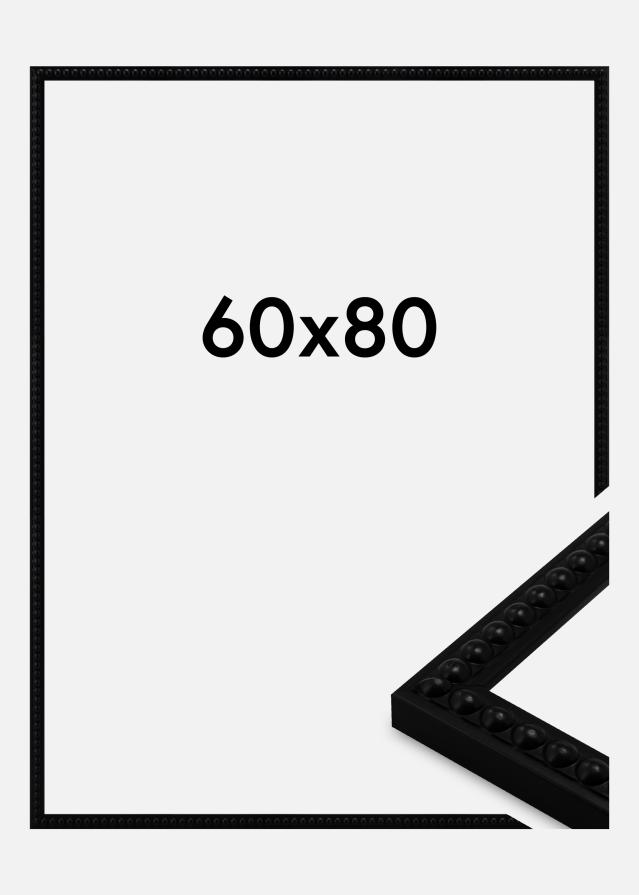 Ramă Perla Sticlă acrilică Negru 60x80 cm