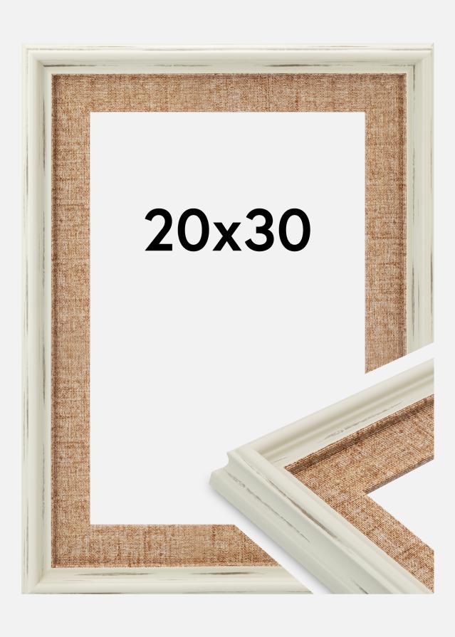 Ramă Sandweave Sticlă acrilică Alb 20x30 cm