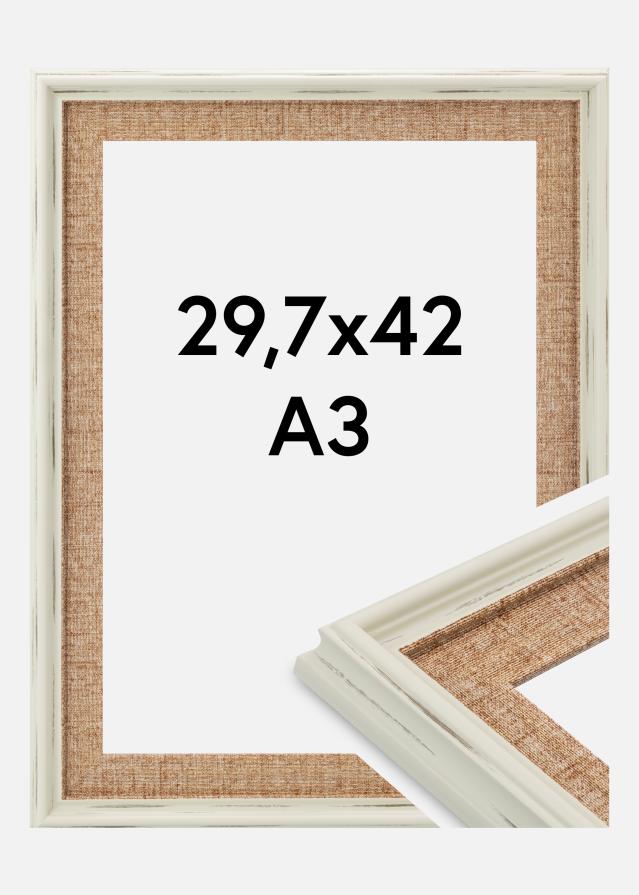 Ramă Sandweave Sticlă acrilică Alb 29.7x42 cm (A3)