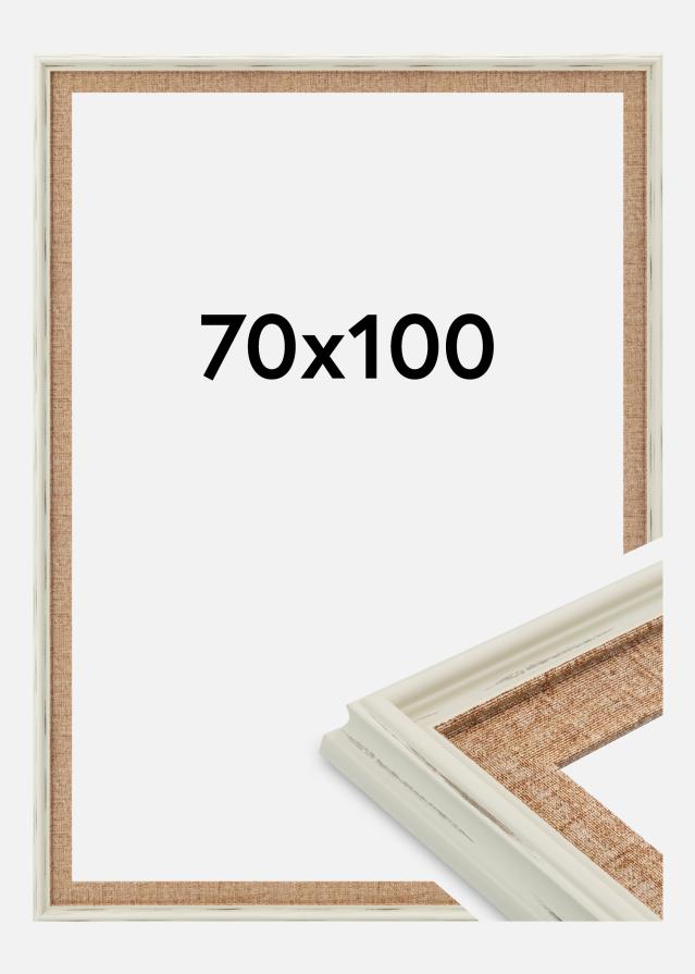 Ramă Sandweave Sticlă acrilică Alb 70x100 cm