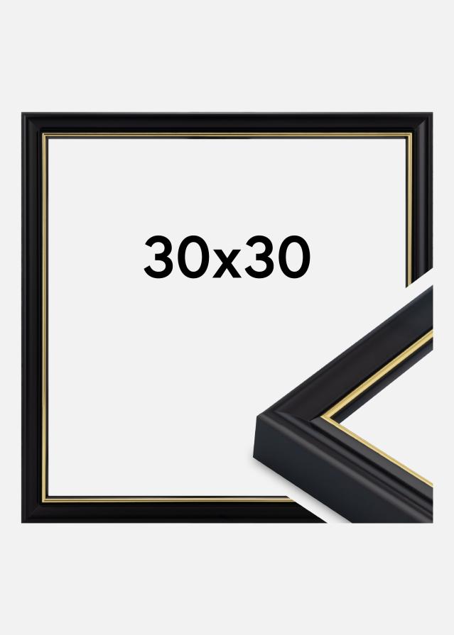 Ramă Canterbury Sticlă acrilică Negru 30x30 cm
