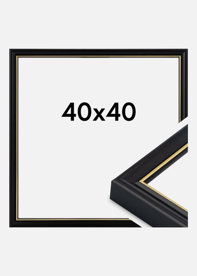 Ramă Canterbury Sticlă acrilică Negru 40x40 cm